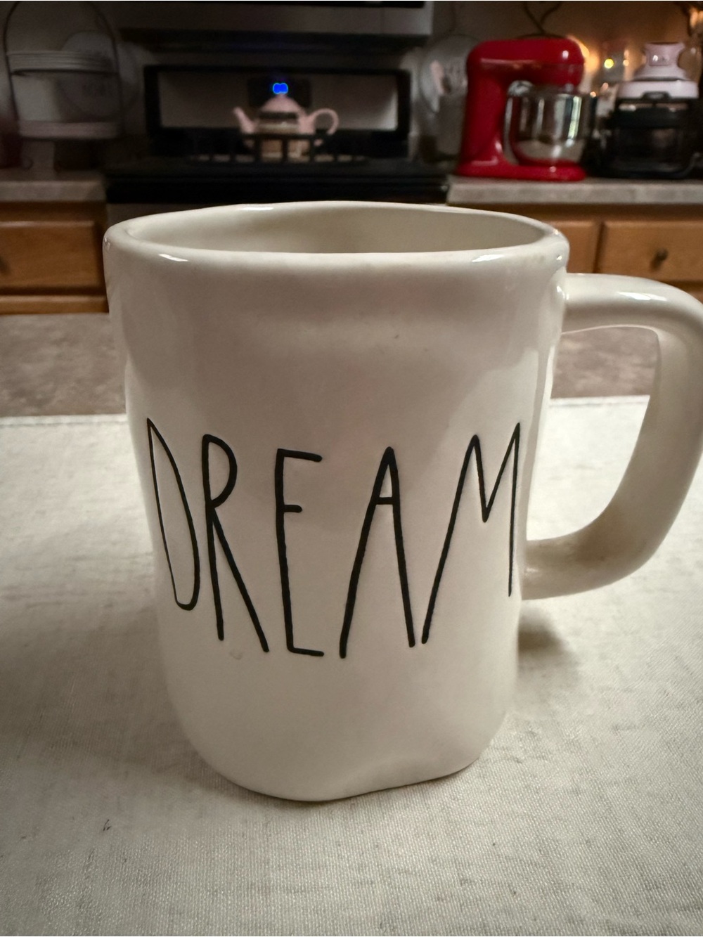 Rae Dunn White 'DREAM' Ceramic Coffee Mug - Unbranded